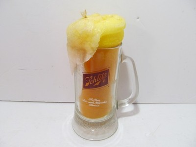 Vintage Schlitz Beer Foaming Candle Beer Stein Mug