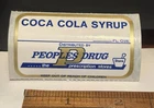 Vintage COCA-COLA Syrup Medicine Bottle Label People’s Drug Stores