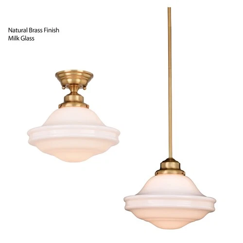 Vaxcel Lighting C0176 Huntley 1 Light 12"W Semi-Flush Ceiling - Bronze - Picture 2 of 12