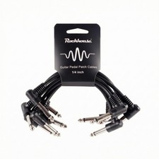 6 Pieces Guitar Pedal Cable Cable Metal Plugs Audio Accessory Low Noise