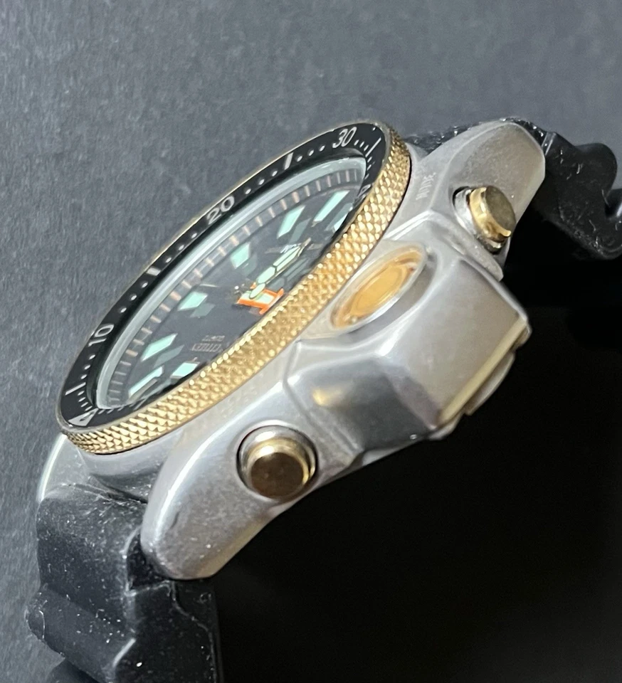 Citizen Promaster Aqualand C022 Acciaio/Oro Vintage 6 Viti 1987 PERFETTO!!! - Immagine 2 di 4