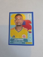 2026 Panini Fifa World Cup Jhon Cordoba Blue Parallel Sticker COL #18