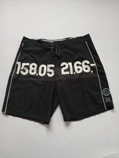 Hurley JJF 4 Phantom Board Short Men's 33 Black Drawstring Swim Trunks SZ N125
