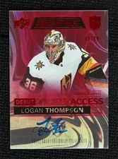 2021-22 Credentials Debut Ticket Access Autos Red 45/99 Logan Thompson Auto 0rb9