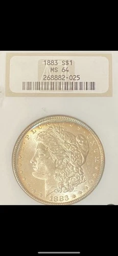 1883 Morgan Silver Dollar $1 Coin 0.9 Fineness San Francisco Mint