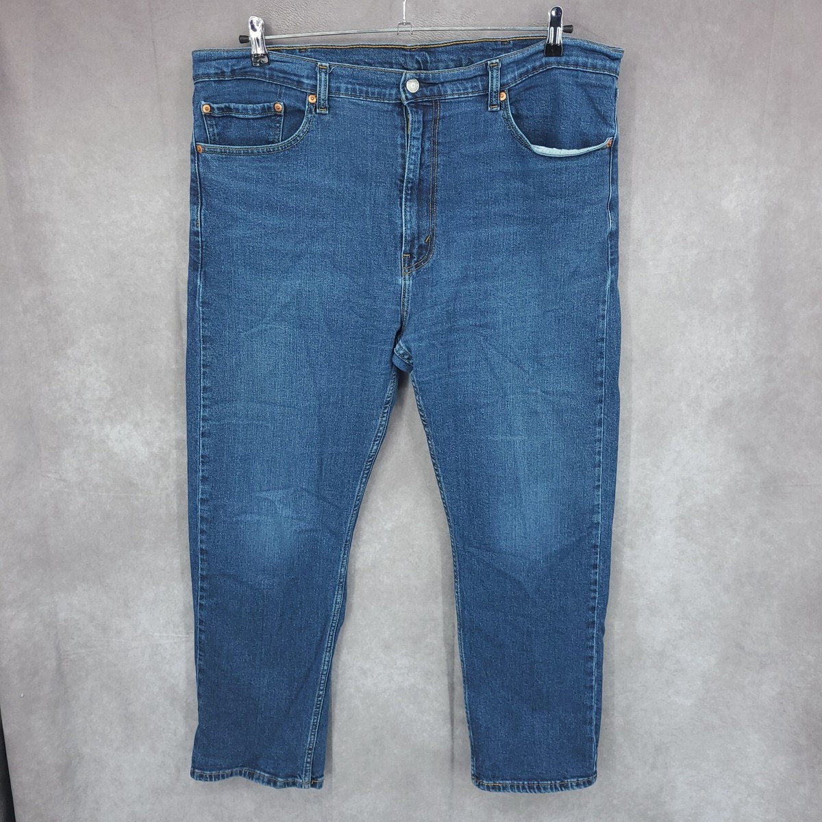 Levis 505 Jeans Mens 40 x 30 Blue Denim Straight Leg Medium Wash