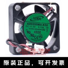 Original Adda AD0205MX-K50 2 Wires 2 Pins 2.5CM Mini Cooling Fan DC 5V 0.13A