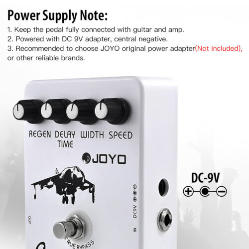 JOYO Flanger Pedale per Chitarra Elettrica Effetto Metallizzato Rapido Tremulous Vibrato JF-07 - Foto 4 di 10