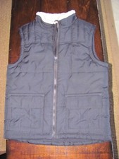 Gymboree Boys Navy Blue Small 5-6 lined thick warm winter Puffer Vest, ski EUC