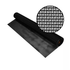 Pet Screen Roll Insect Screening Tear Resistant Heavy Duty Doors 60In 25Ft Black