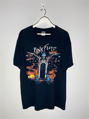 Vintage 00s Pink Floyd The Wall Graphic Print Rock Band T-shirt 