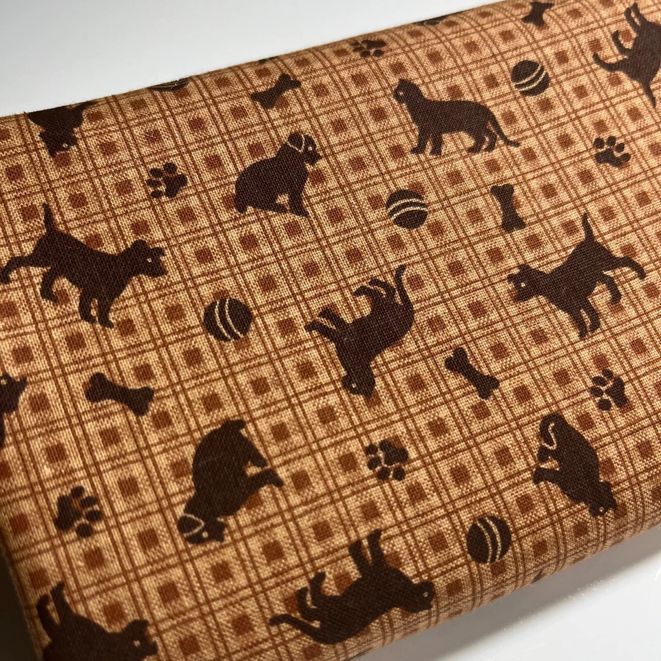 Cats and Dogs Checked Fabric by VIP Cranston 100% Cotton 3/4 YARD x 44” wide - Image 4 of 4