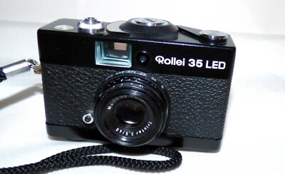 Rollei 35 LED Triotar 3.5 40mm Objektiv Schwarz Guter Zustand 24/3