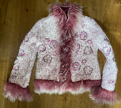 ermanno scervino Jacke - ital. Gr 42 / dt. Gr 38 - ausgefallene Strickjacke