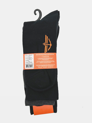 NEW 3 PAIRS PACK DOCKERS MENS COTTON BLEND CREW SOCKS WITH ORANGE IN LINER  RING | eBay