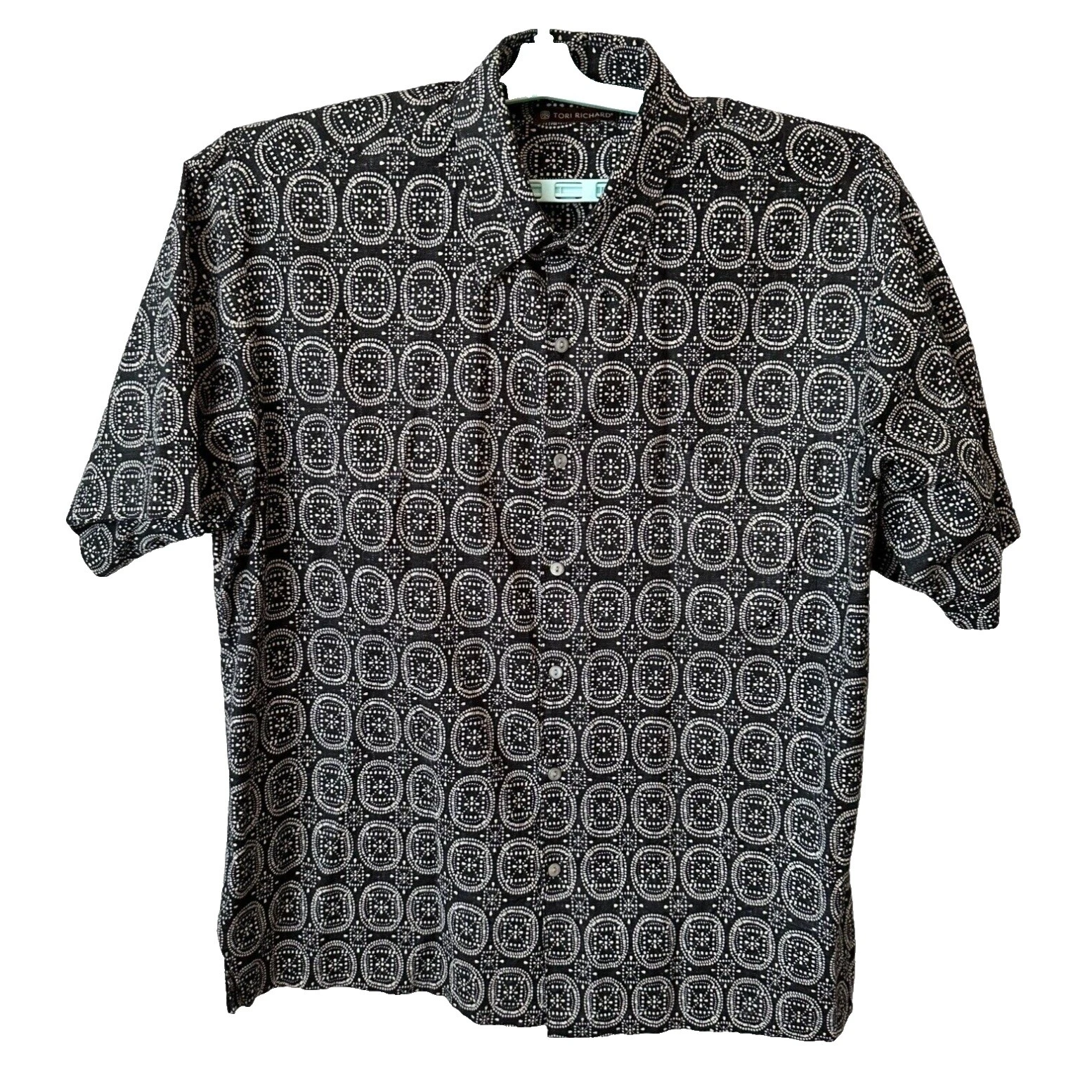 Richards Manga Corta Camisas Informales hawaiana con botones para hombres