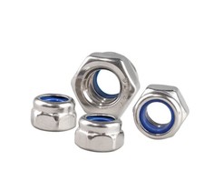 304/201/316 Stainless Steel Nylon Insert Lock Nuts Hex Nylock Nut