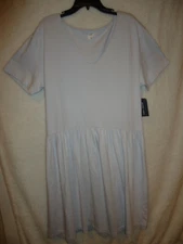 Melrose and Market Dress Short Sleeves T-Shirt Light Blue Medium (ZQ)