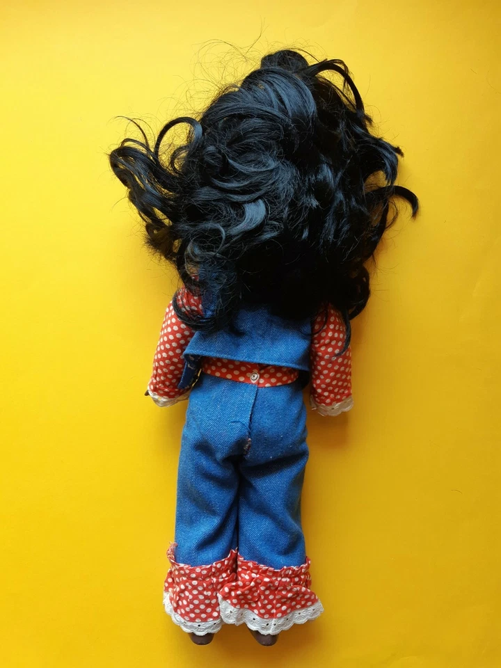 Bambola Bebe Nera Anni 70 Buone Condizioni - Immagine 2 di 3