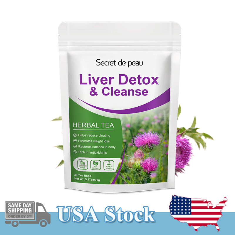 30 Day Liver Detox & Cleansing Tea Liver Support Organic Natural For Lung Health