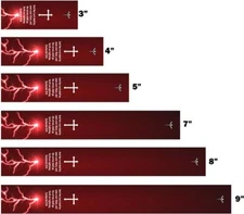 White Water Archery Lightning Christian Cross 2 Zechariah 9:14 Arrow Wraps 15 Pc