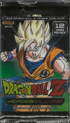 dragon ball z heroes and villains booster box 2015 Panini Dragon Ball Z Heroes & Villains Booster Box