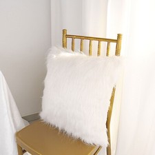 2 WHITE 18" Throw Pillow Covers Square CUSHION CASES Home Decorations Supplies