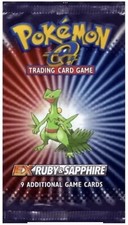 2003 Pokemon Card Game (TCG) - ex RUBY & SAPPHIRE - Empty Booster Packs Wrappers