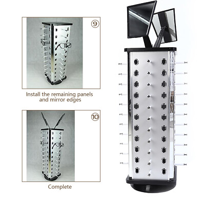 44Pcs Sunglasses Display Rack 360�� Rotation Eyeglasses Holder Sunglasses Stand