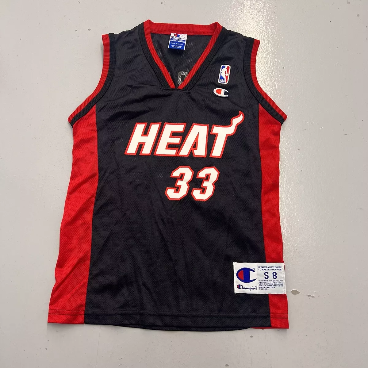 Vintage 90s Miami Heat Alonzo Mourning NBA Basketball Jersey Youth Size Small 8