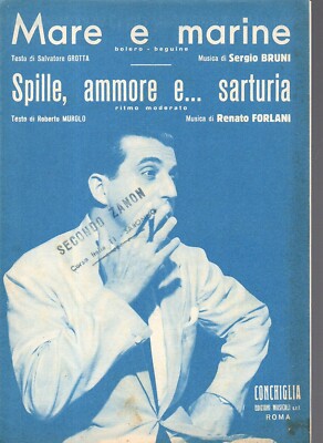 @SC5 MEER UND MARINE BROSCHEN, AMMORE E...SARTURIA Partitur BRUNI MUROLO FORLANI