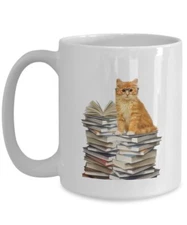 Smarty Cat Mug - Funny Tea Hot Cocoa Coffee Cup - Novelty Birthday Christmas...