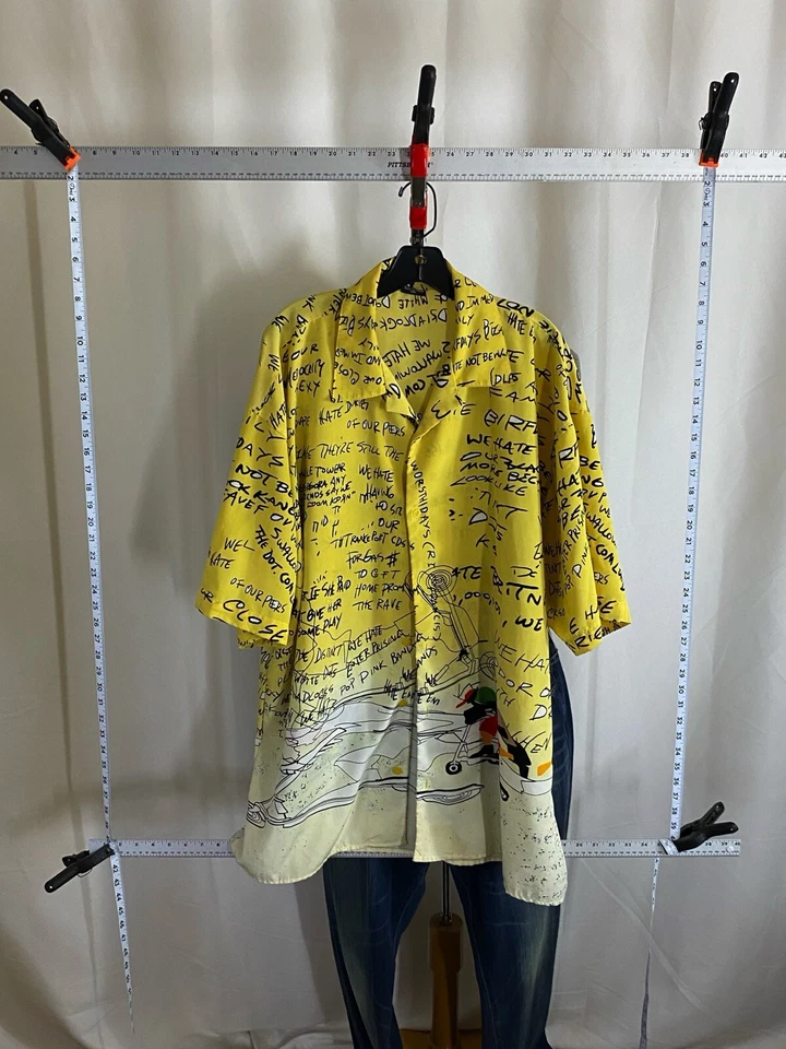 CAMISA ABOTONADA MANGA CORTA MANGA CORTA 2XL XXL Sullivan Premium De Colección We Hate The District  Foto 3 de 4