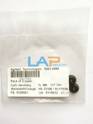Joint De Pompe Pour HPLC Agilent – Lot De 2, Référence 5063-6589 – Neuf Et D’origine