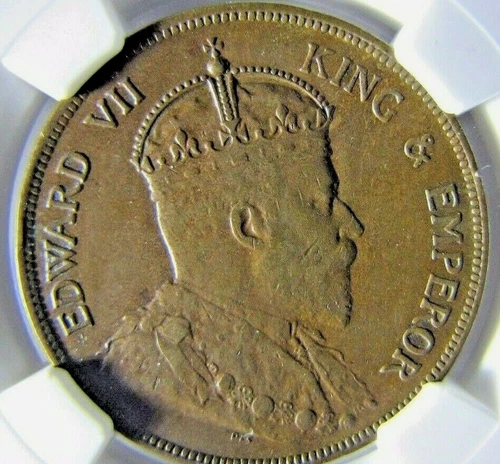 British Honduras 1 Cent 1909 NGC AU50 BN