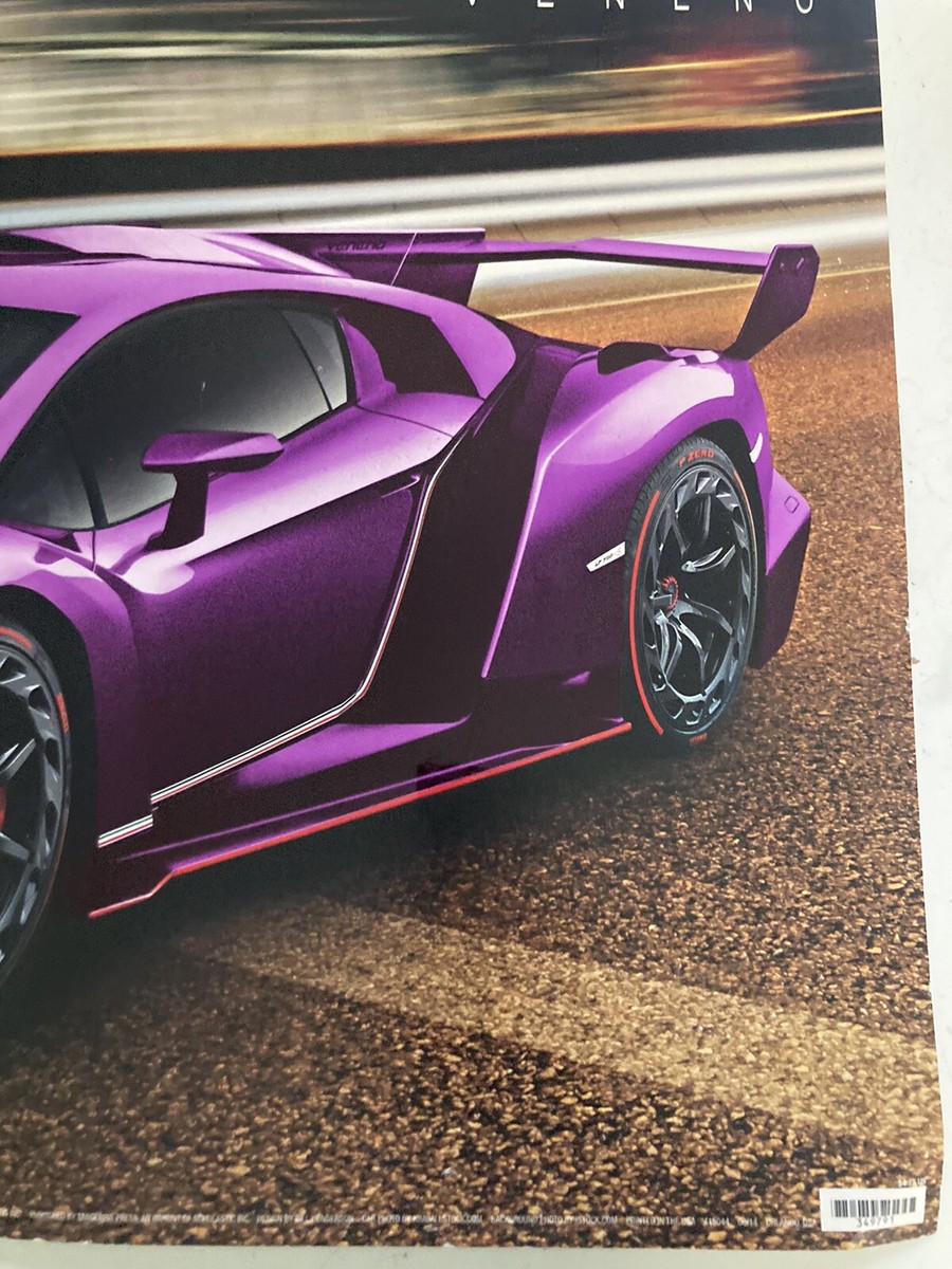 Lamborghini Veneno Hyper Car Poster Wall Decor 24”x18” Man Cave