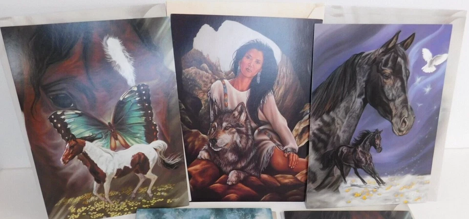 Horse Theme  Note Blank Greeting Card/envelope  Leanin Tree & Happy Birthday Lot - Image 2 of 4