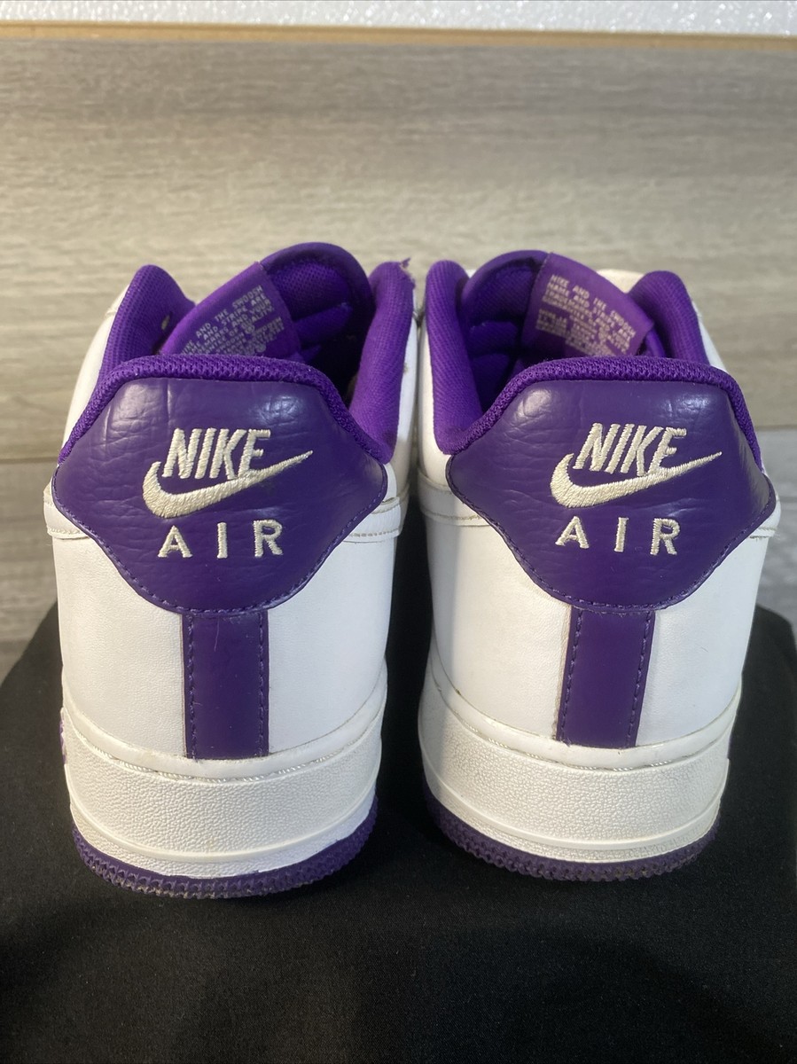 Nike Air Force 1 Low '07 Men's Size 9.5 White Voltage Purple