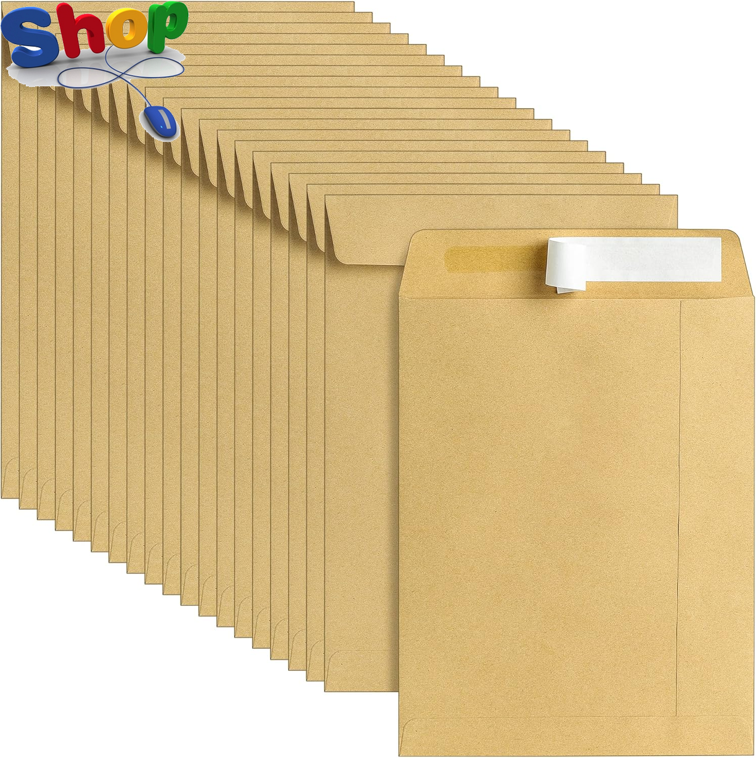 C5 229 X 162 Mm 100Gsm Self Seal Pocket Envelopes, No Window, Brown Mailing Enve