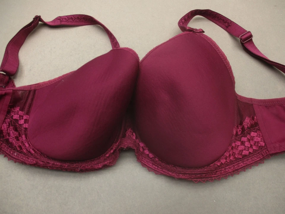 Sujetador Demi Ajustable 32DD Fantasie Mujer Borgoña Forrado con Aros Cierre Trasero 7T Foto 2 de 4