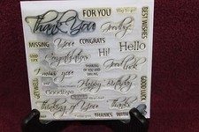 Close To My Heart My Acrylix Cling Stamp Set - For Every Occasion D1187