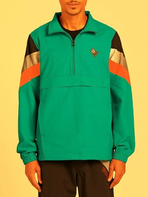 VOLCOM Men's MONA VISA Half Zip Anorak Shell Jacket - CHL - Medium - NWT 
