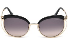 Roberto Cavalli RC1032 Casola 01B Gold  Black Sunglasses 56-19-135 1032
