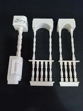 Vintage PLAYSKOOL Victorian Dollhouse Replacement Porch Railing Posts