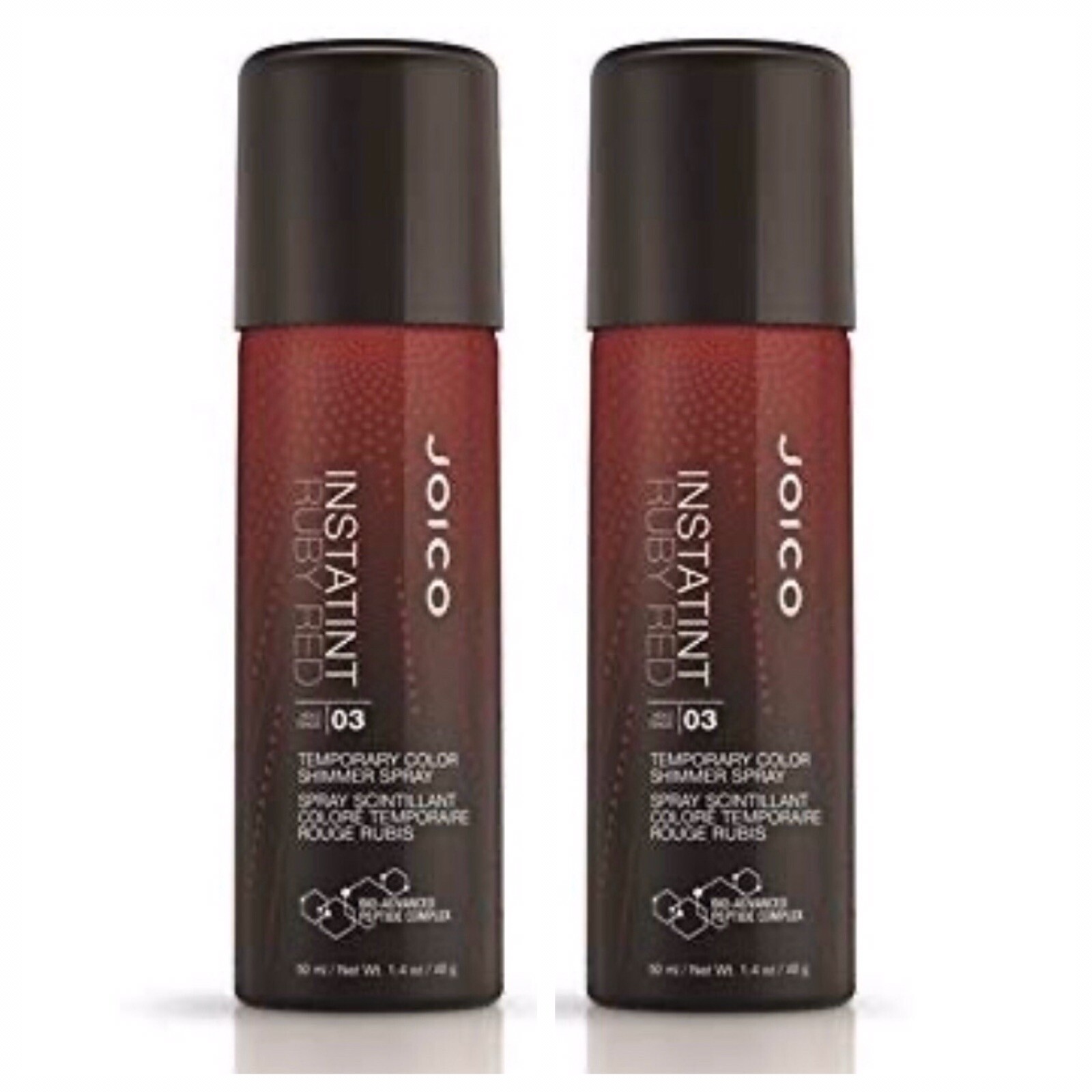 JOICO Instatint Temporary Color Shimmer Spray Ruby Red 1.4 oz (2 Pack)