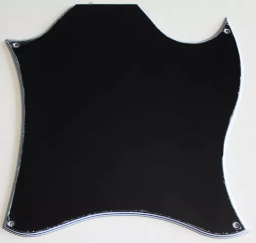 For US Gibson SG Standard Blank Style Guitar Pickguard 5 Ply Black