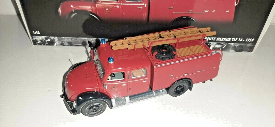 MAGIRUS DEUTZ MERKUR TLF 16-1959 430 141070 MINICHAMPS SCALA 1/43 - Immagine 2 di 2