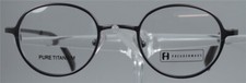 FREUDENHAUS G MODERN Grau Titan Vollrand Brille Brillengestell Germany NEU