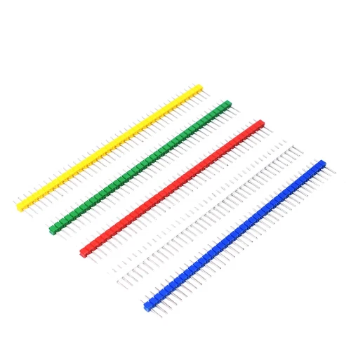 Pin Headers 2.54 mm 1x40 Single Row Male, Black Blue Red Green White Yellow - Image 3 of 4