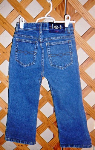 l.e.i. JEANS Or CAPRIS~Blue Denim~Pockets~Stretch~Girls Size 10 - Picture 2 of 4